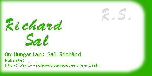 richard sal business card